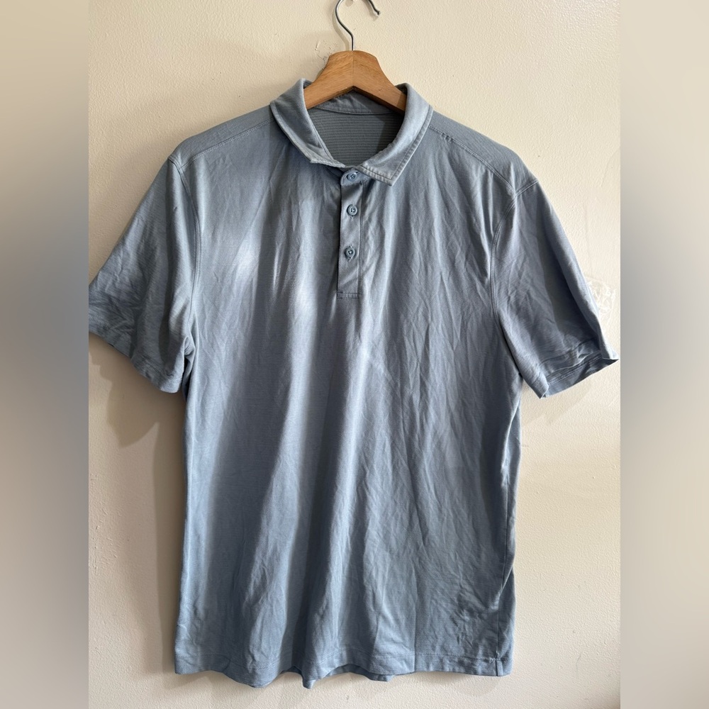 lululemon athletica Light Blue Polo Shirt